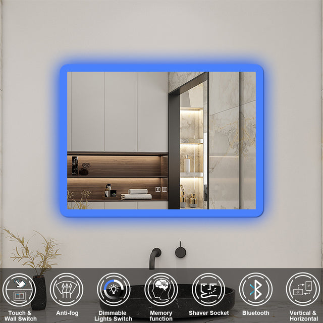 Modern Splash Led Mirror-BM-BL1503BSTX