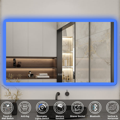 Modern Splash Led Mirror-BM-BL1505BSTX