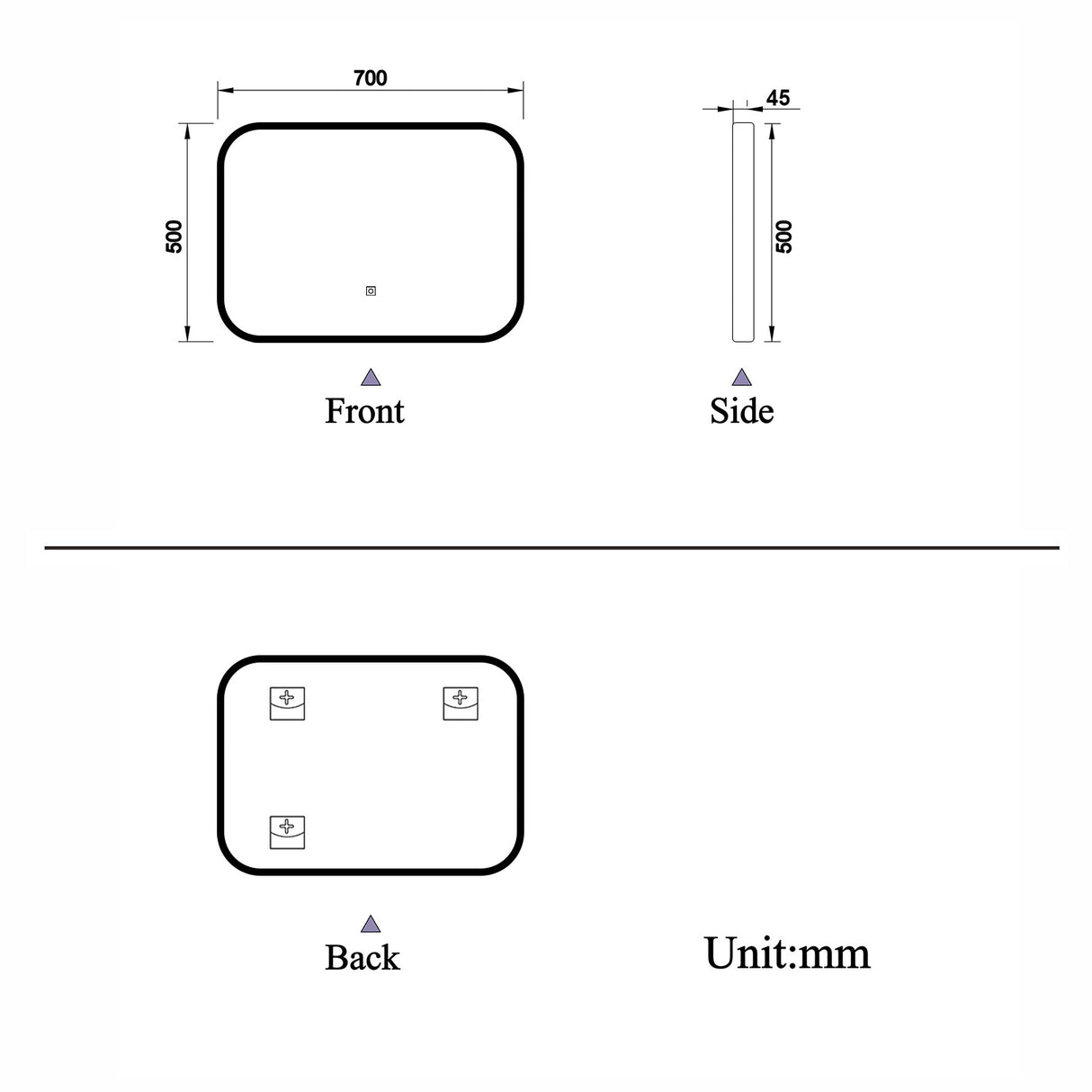 Modern Splash Led Mirror-BM-HDJQ02H
