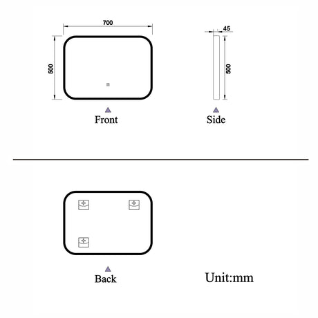 Modern Splash Led Mirror-BM-HDJQ02H