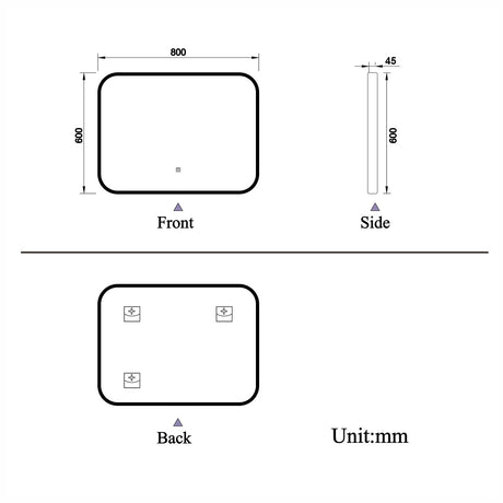 Modern Splash Led Mirror-BM-HDJQ03H