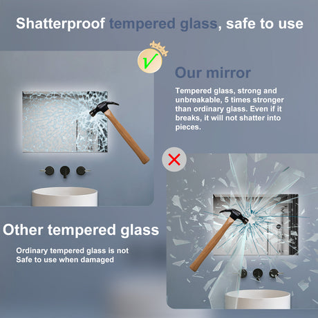 Modern Splash Led Mirror-BMZ-2002C