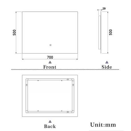 Modern Splash Led Mirror-BMZ-2002C