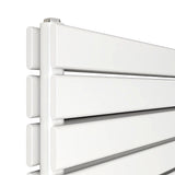 Modern Splash Horizontal White Flat Panel Radiator 476x1800mm Double