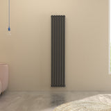 Big Sale Horizontal / Horizontal Oval Radiator Anthracite/White Designer Central Heated Rads UK