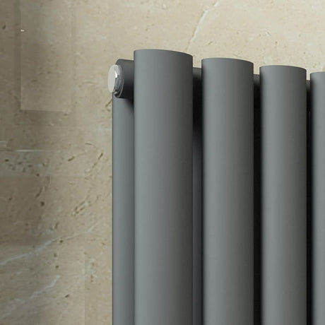 Modern Splash Oval Column Anthracite Radiator Details

