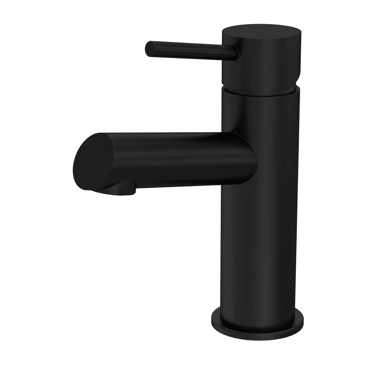 Modern Splash choice Navala Matt Black Mono Basin Mixer With Push Button Waste