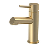 Modern Splash choice Navala Brushed Brass Mono Basin Mixer With Push Button Waste