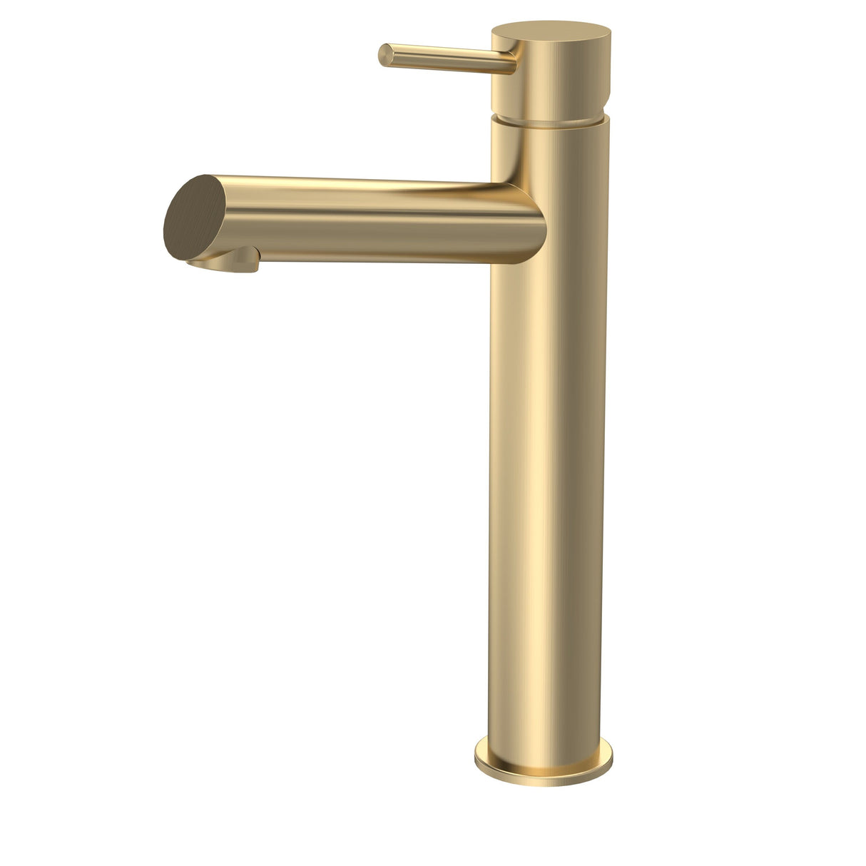 Modern Splash choice Navala Brushed Brass High Rise Mono Basin Mixer