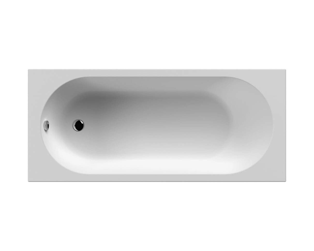 Modern Splash 1675mm (5' 6") Round Straight Single Ended Bath With Legs