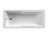 Modern Splash 1700mm x 750mm Square Single Ended Shower Bath With Legs