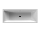 Modern Splash Thin Edge 1700mm x 700mm Square Double Ended Bath With Legs
