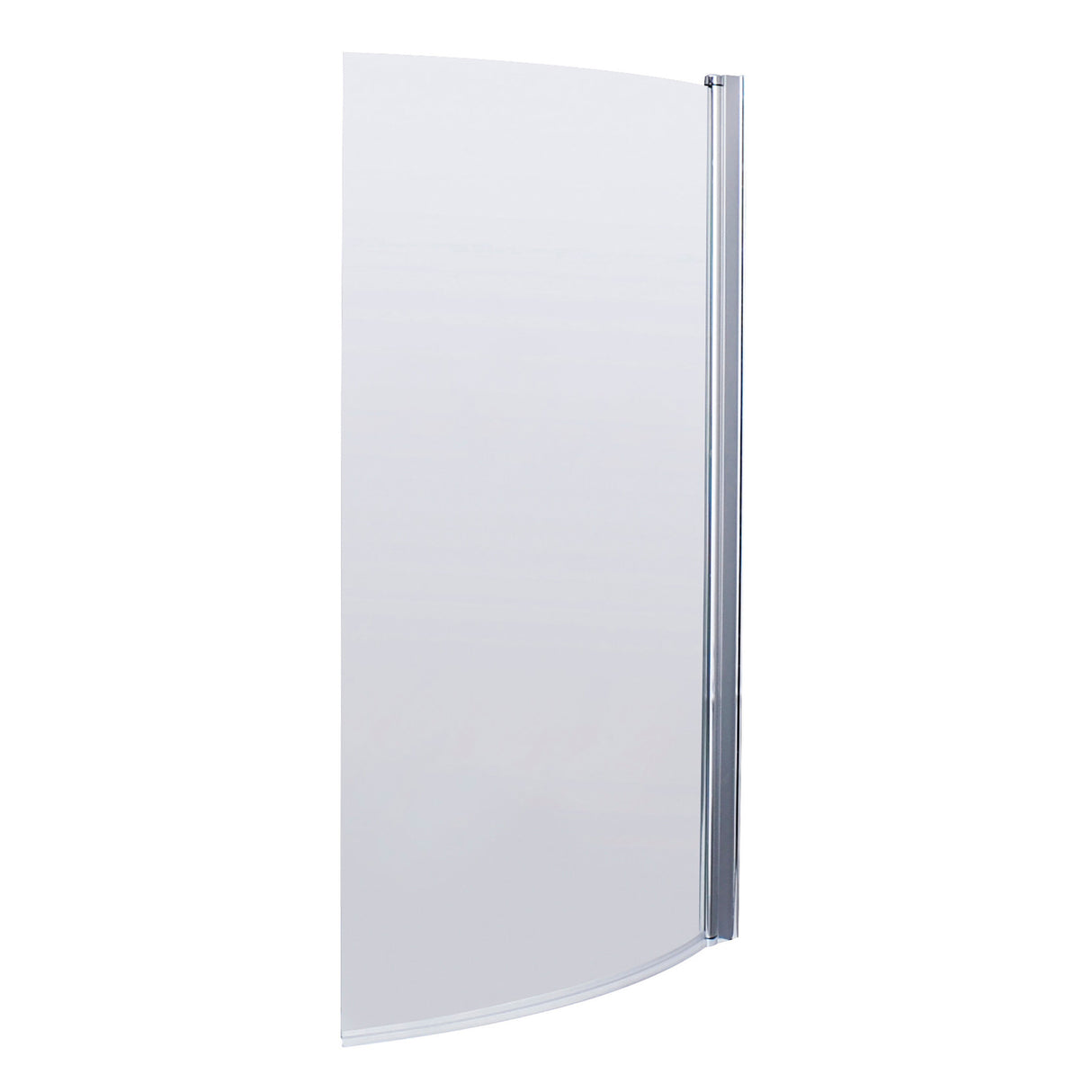 Modern Splash  Chrome Curved Hinged Bath Screen
