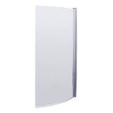 Modern Splash  Chrome Curved Hinged Bath Screen