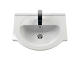 Modern Splash Mayford Round 1 Tap Hole 550mm Ceramic Basin