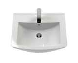 Modern Splash Mayford Square 1 Tap Hole 560mm Ceramic Basin