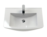 Modern Splash Mayford Square 1 Tap Hole 650mm Ceramic Basin