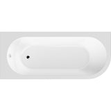 Modern Splash 1700mm Left-Hand Curved Corner Bath With Legs
