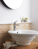 1 Tap Hole 460mm Ceramic Round Vessel Basin