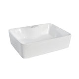 1 Tap Hole 485mm Ceramic Rectangular Vessel Basin