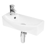 1 Tap Hole 450mm Compact Right Hand Ceramic Basin