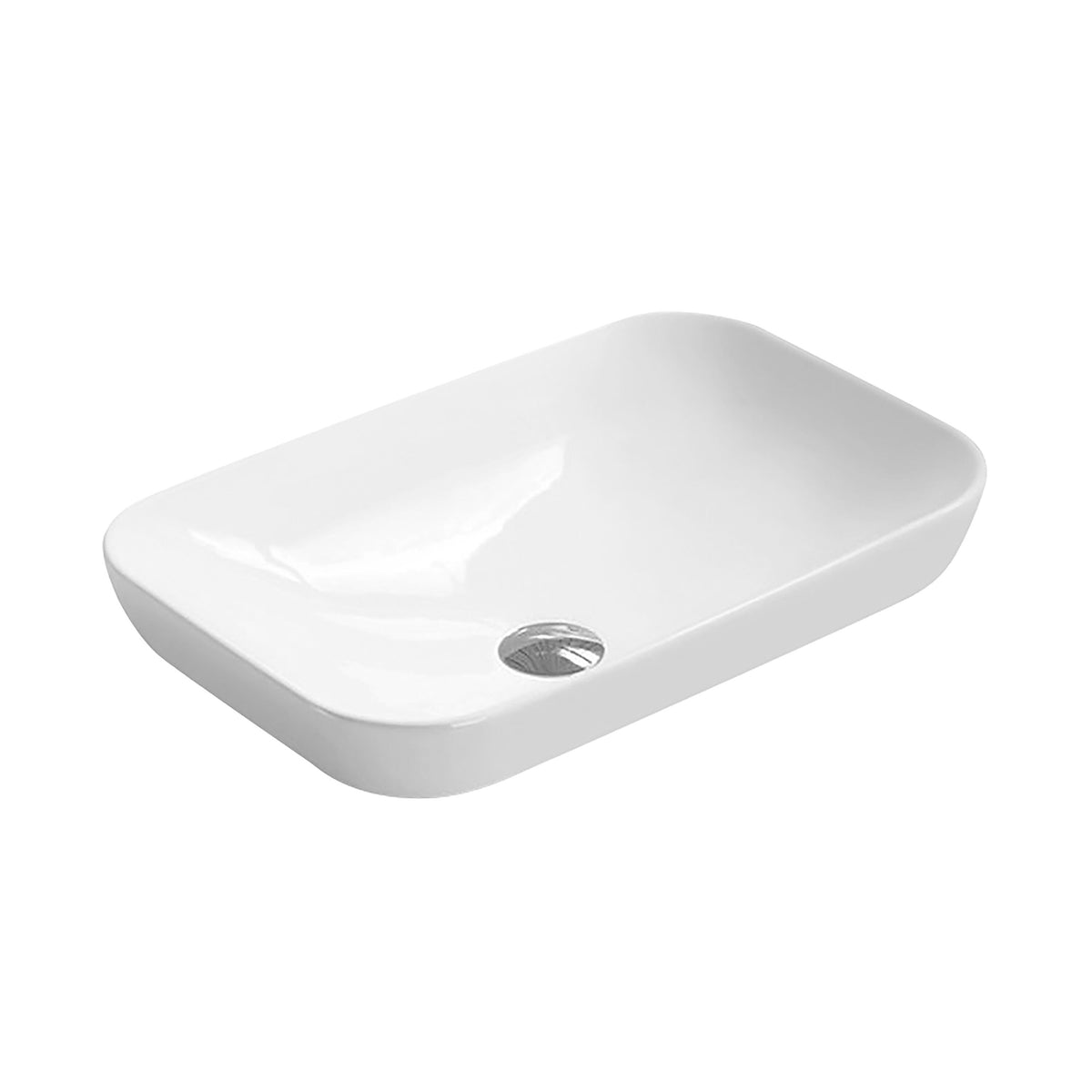 520mm Ceramic Rectangular Vessel Basin