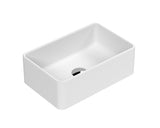 565mm Matt White Ceramic Rectangular Vessel Basin