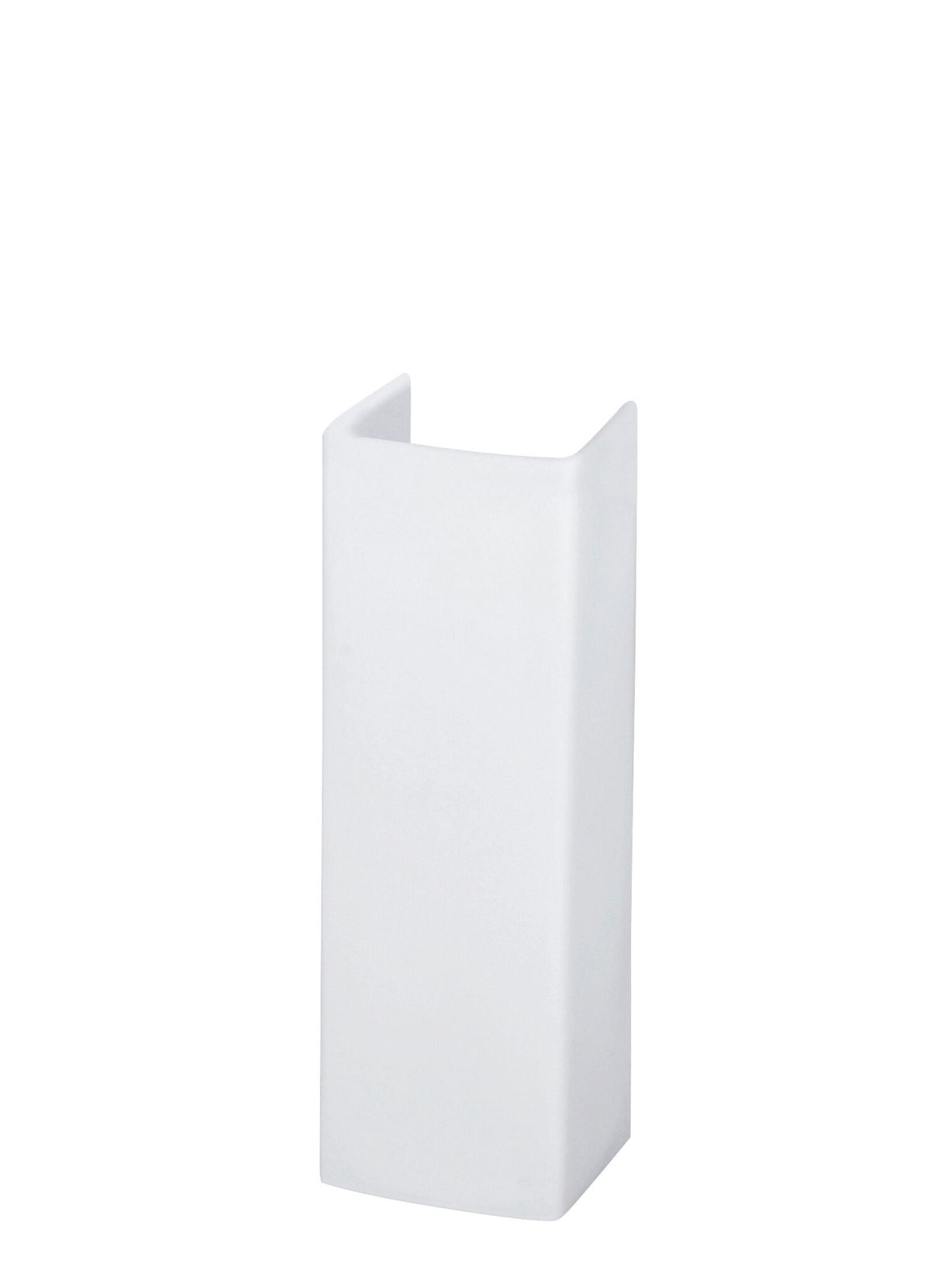Modern Splash Asselby White Contemporary Full Pedestal