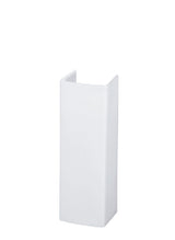 Modern Splash Asselby White Contemporary Full Pedestal