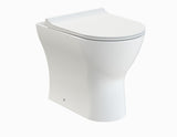 Modern Splash Freya Round Back to Wall Toilet Pan With Seat