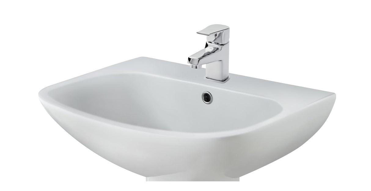 Modern Splash Ava 1 Tap Hole 545mm Ceramic Basin