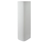 Modern Splash Ava White Contemporary Full Pedestal