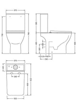 Modern Splash Ava Close Coupled Toilet