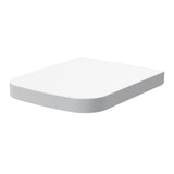 Modern Splash White Square Soft Close Toilet Seat With Quick Release Hinge (Compatible Ava)