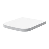 Modern Splash White Square Soft Close Toilet Seat With Top Fix Hinge (Compatible Ava)