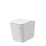 Modern Splash Orlen Back to Wall Square Rimless Toilet Pan With Soft Close Seat