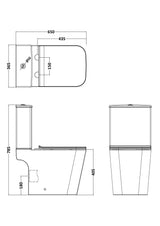 Modern Splash Orlen Rimless Close Coupled Toilet