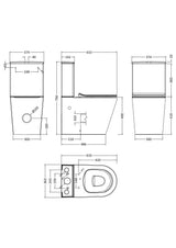Modern Splash Fenton Close Coupled Toilet
