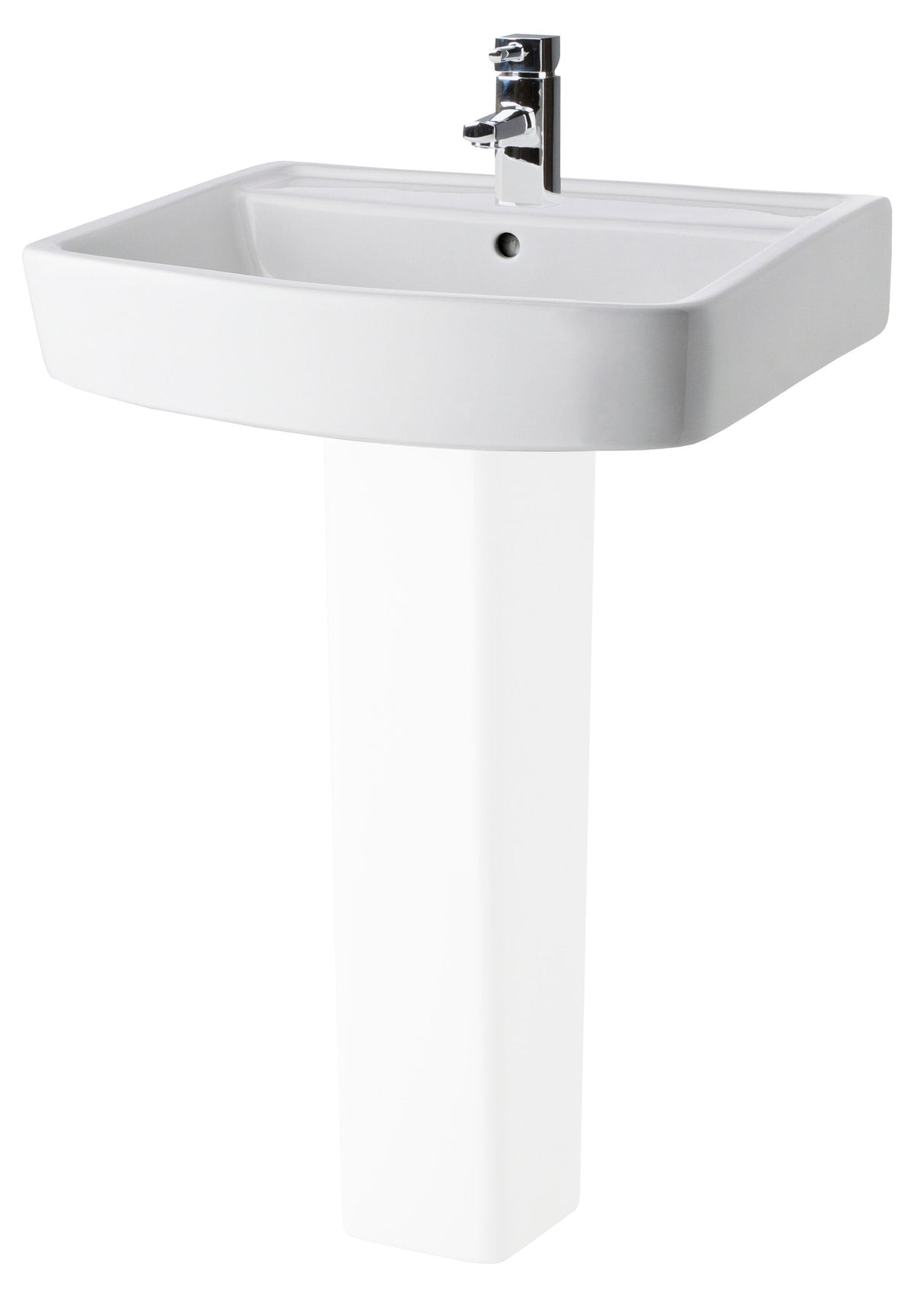 Modern Splash Bliss 1 Tap Hole 600mm Ceramic Basin