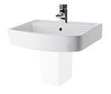 Modern Splash Bliss 1 Tap Hole 520mm Ceramic Basin