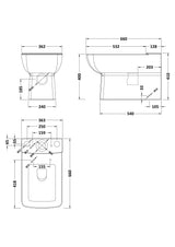 Modern Splash Cleo Rimless Close Coupled Pan