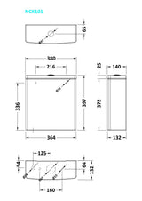 Modern Splash Cleo Square Cistern & Fittings