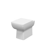 Modern Splash Cleo Square Rimless Back to Wall Toilet Pan