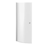 Modern Splash 700mm Chrome Curved Bath Screen With Knob