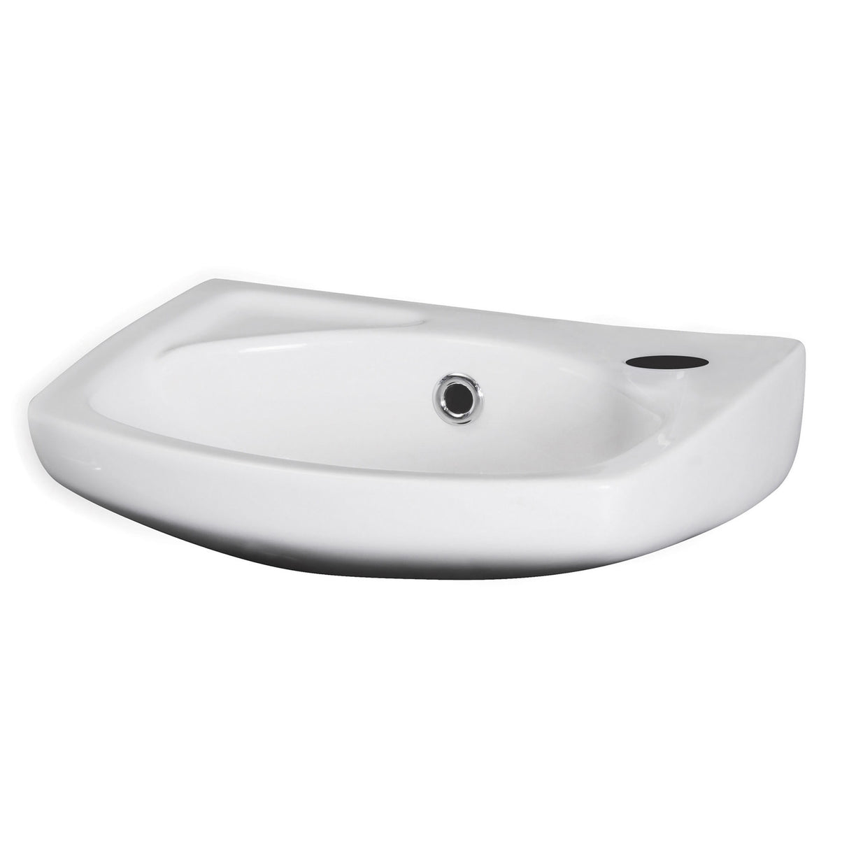 Modern Splash 1 Tap Hole 350mm Wall Hung Ceramic Basin