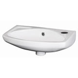 Modern Splash 1 Tap Hole 450mm Wall Hung Ceramic Basin