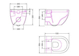Modern Splash Wall Hung Pan