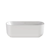 Modern Splash  Perpetua 1700mm Soft Square Freestanding Bath With Legs And Waste