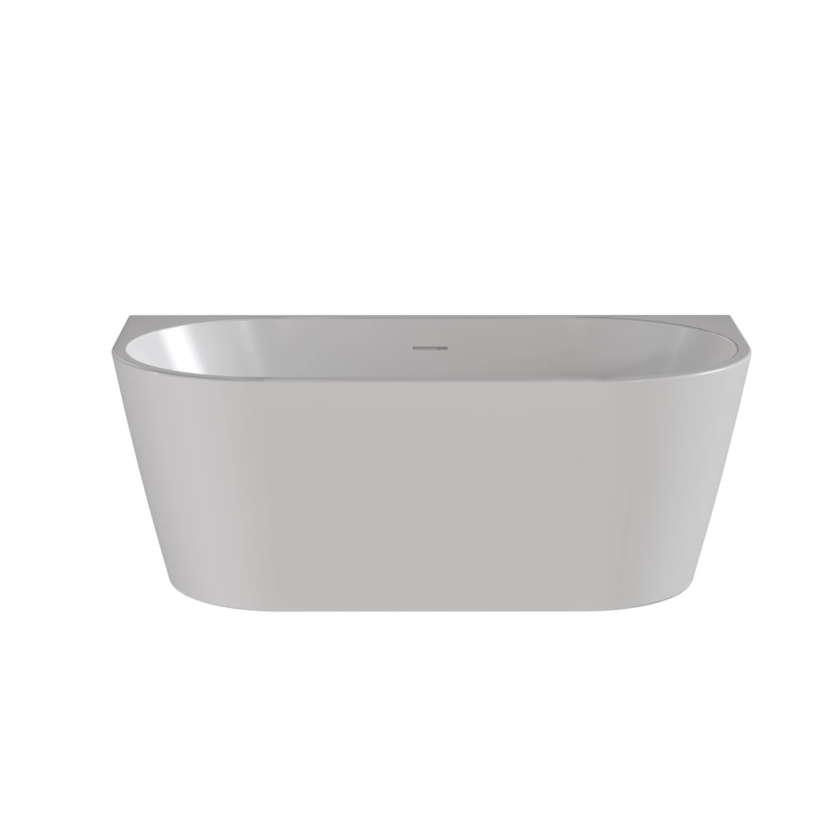 Modern Splash  Myriad 1500mm Back To Wall Bath With Legs And Chrome Waste