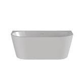 Modern Splash  Myriad 1500mm Back To Wall Bath With Legs And Chrome Waste